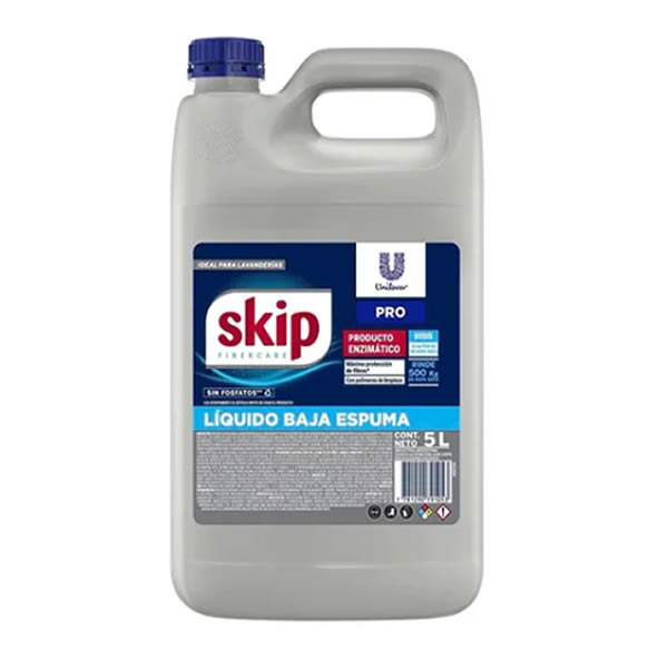 Skip Jabon Liquido Enzimático Baja Espuma X 5 Lts . NUEVO ¡¡¡¡¡