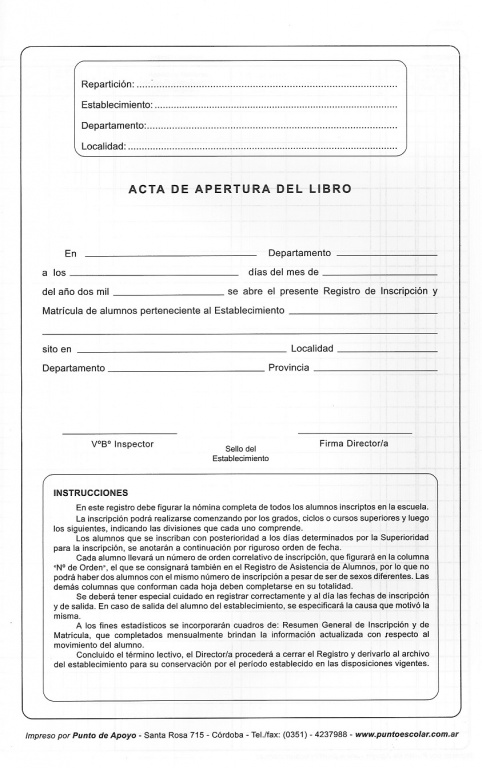 Registro de inscripcin de Alumnos F.843