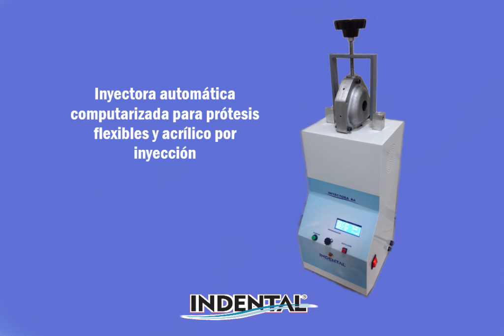 Inyectora automtica computarizada para prtesis flexibles y acrlico por inyeccion. 